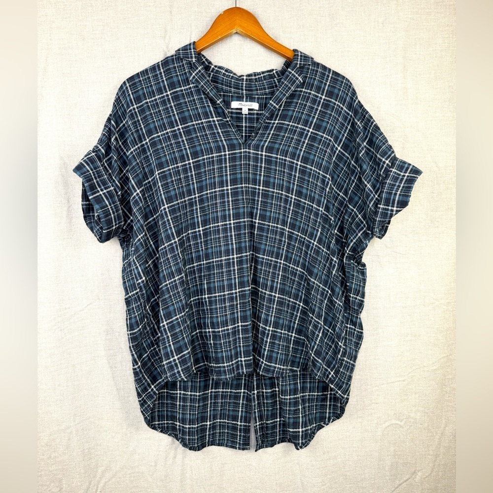 Madewell Swenson Popover Flannel Shirt - Picture 7 of 8